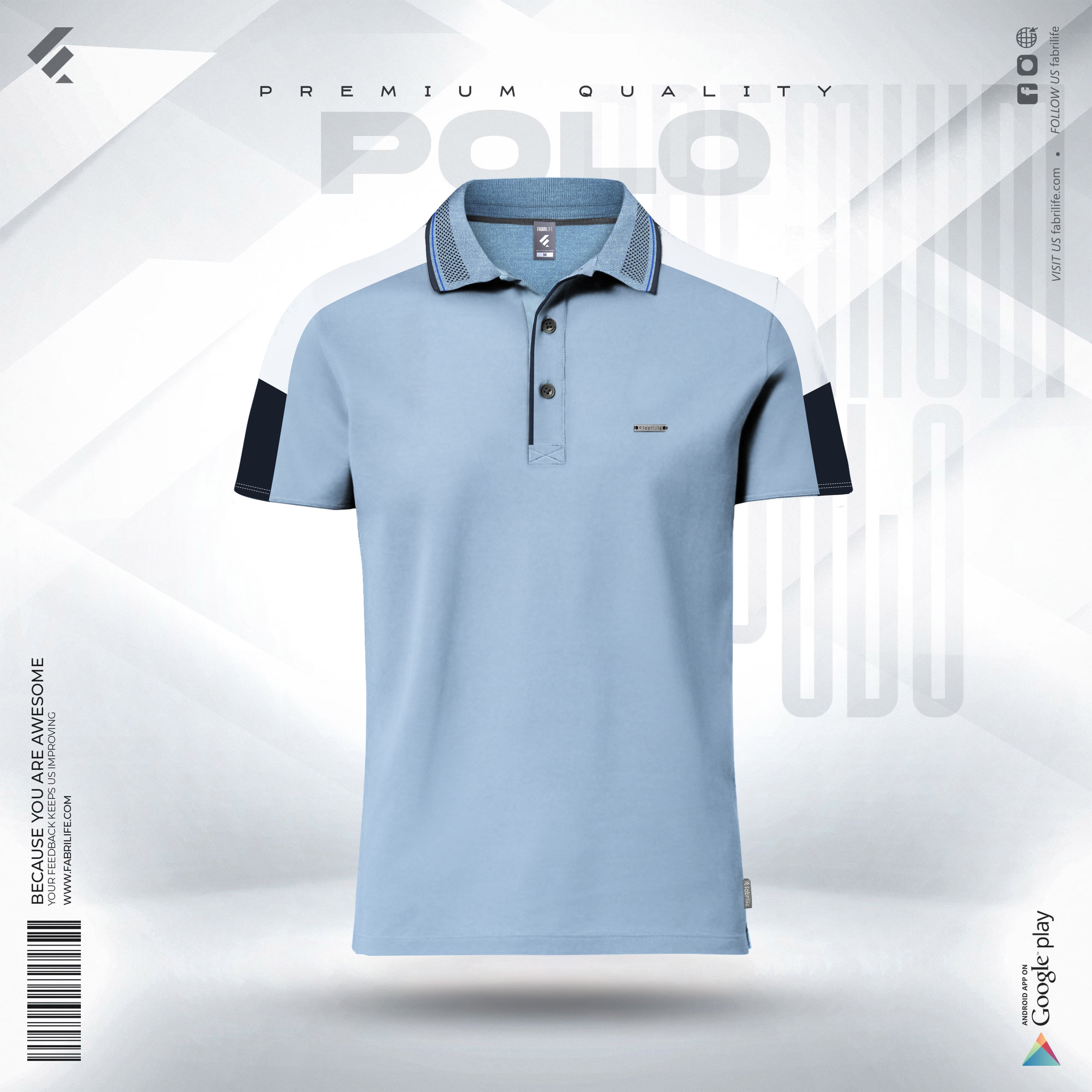 Premium Designer Edition Double PK Cotton Polo - Eminent - At Best Price | Fabrilife