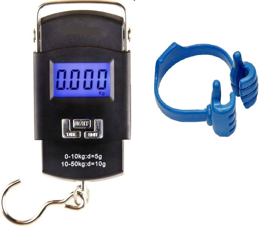sharp choice Heavy Duty Portable Hook Weighing Machine Digital Type Manual Weight m/c 10 Kg-50Kg Temp Scale for Home, Kitchen, Traveling